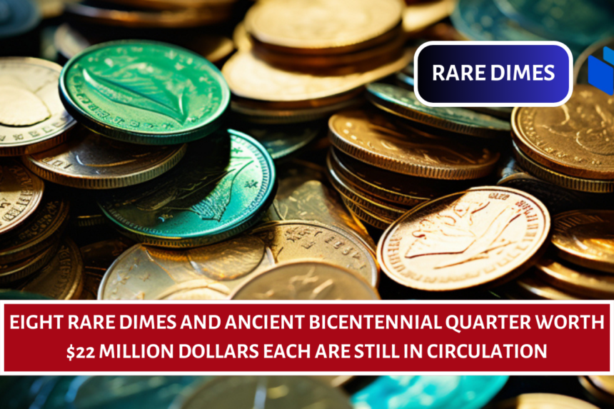 Eight Rare Dimes and Ancient Bicentennial Quarter Worth $22 Million Dollars Each Are Still in Circulation