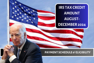 IRS Tax Credit Amount August-December 2024